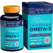 цена SENSE OF LIFE ТРОЙНАЯ ОМЕГА-3 PLATINUM СОФТГЕЛЬ-КАПС. 480МГ+360МГ №30 в Доброй Аптеке купить SENSE OF LIFE ТРОЙНАЯ ОМЕГА-3 PLATINUM СОФТГЕЛЬ-КАПС. 480МГ+360МГ №30 в Доброй Аптеке